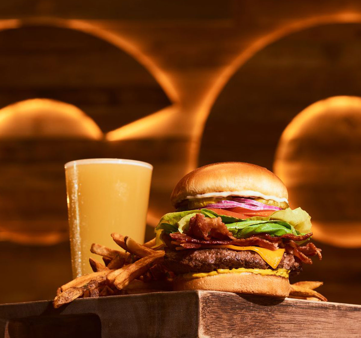Chef-inspired burgers at Bulldog Burger Company Tupelo restaurant location.
